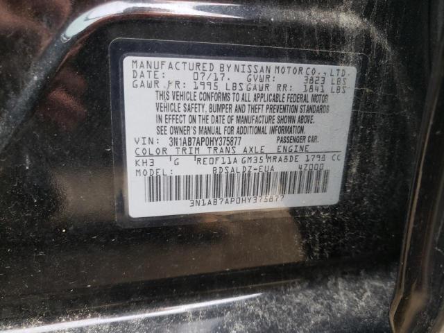 2017 NISSAN SENTRA S - 3N1AB7AP0HY375877