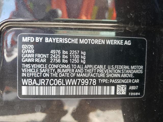 2020 BMW 530 XI WBAJR7C06LWW79978