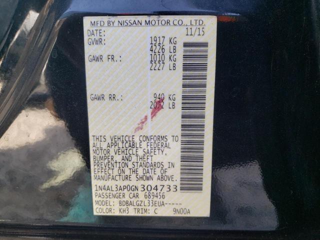 1N4AL3AP0GN304733 Nissan Altima 2.5 2016. Фото: 9