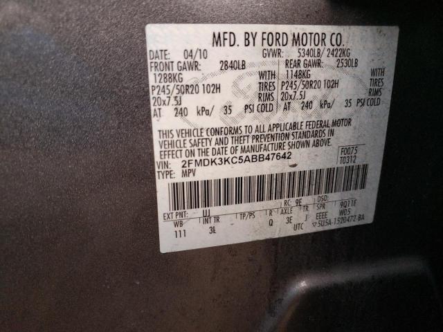 2010 FORD EDGE LIMIT 2FMDK3KC5ABB47642