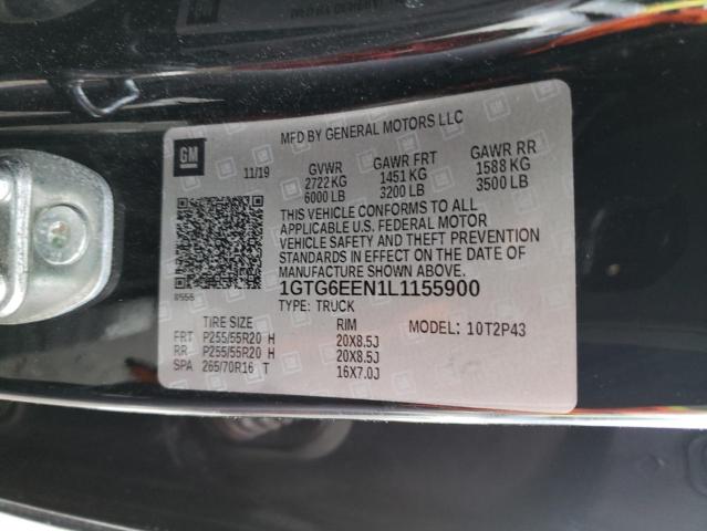 2020 GMC CANYON DEN 1GTG6EEN1L1155900