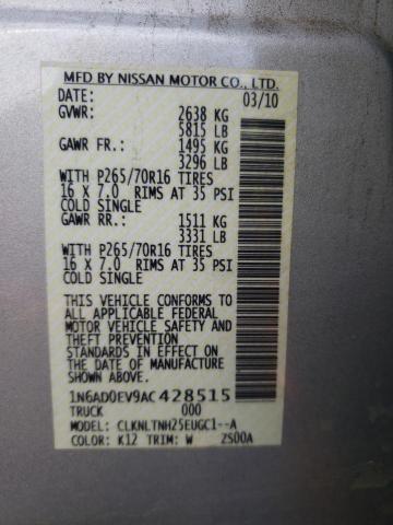 2010 NISSAN FRONTIER C 1N6AD0EV9AC428515