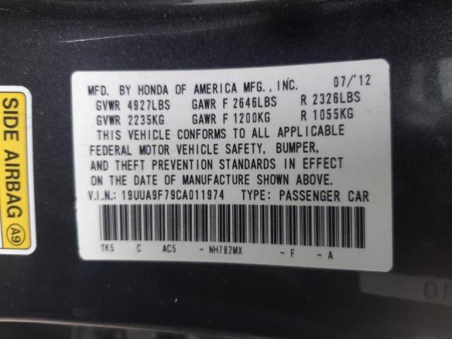 2012 ACURA TL 19UUA9F79CA011974