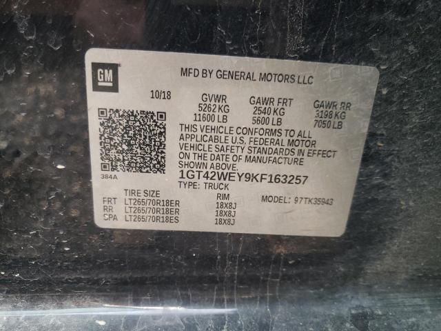 2019 GMC SIERRA K35 1GT42WEY9KF163257