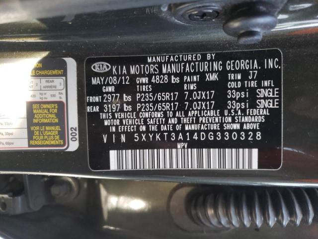 5XYKT3A14DG330328 Kia Sorento Lx 2013. Фото: 9