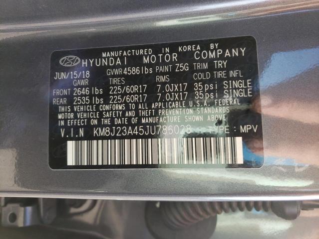 2018 HYUNDAI TUCSON SE KM8J23A45JU786028