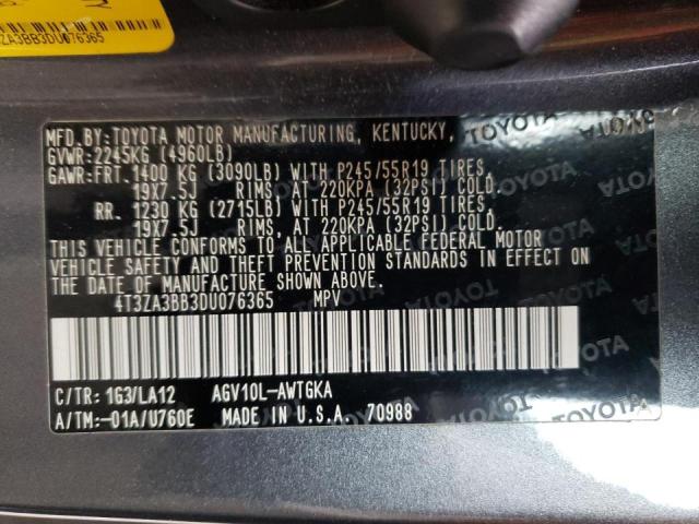 2013 TOYOTA VENZA LE - 4T3ZA3BB3DU076365