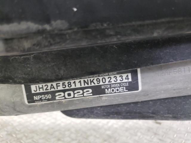 2022 HONDA NPS50 JH2AF5811NK902334