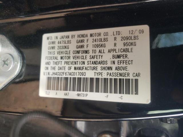 2010 ACURA TSX JH4CU2F67AC017093