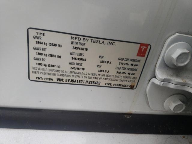 5YJSA1E21JF286482 Tesla MODEL S