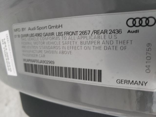 2018 AUDI RS5 WUAPWAF55JA902969