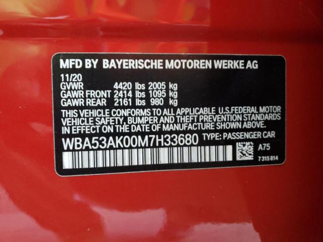 2021 BMW 228I WBA53AK00M7H33680