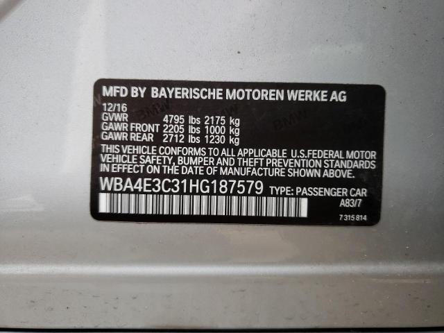 2017 BMW 440I GRAN WBA4E3C31HG187579