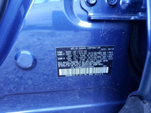2019 SUBARU ASCENT TOU 4S4WMARD0K3488969