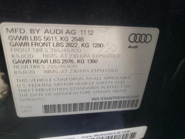 VIN WA1DGAFP8DA042580 2013 Audi Q5, Premium Plus no.10