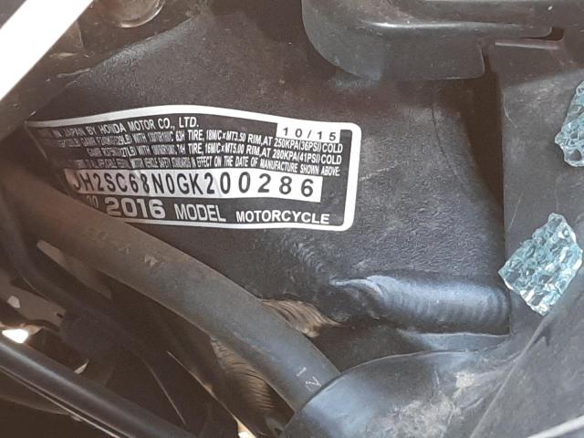 2016 HONDA GL1800 ABS JH2SC68N0GK200286