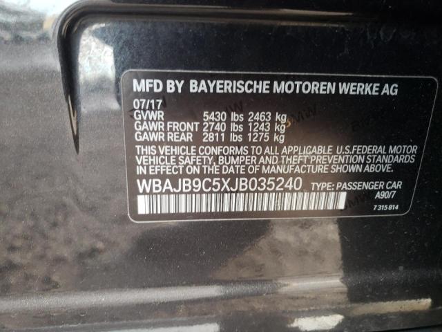 2018 BMW M550XI WBAJB9C5XJB035240