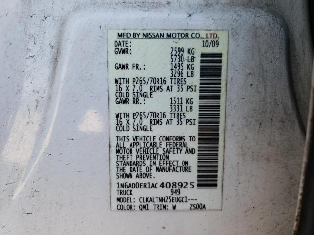 2010 NISSAN FRONTIER C 1N6AD0ER1AC408925