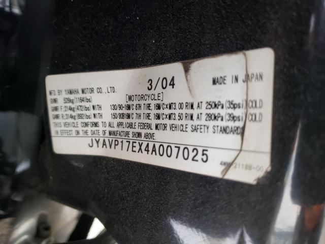 2004 YAMAHA XV1700 A JYAVP17EX4A007025