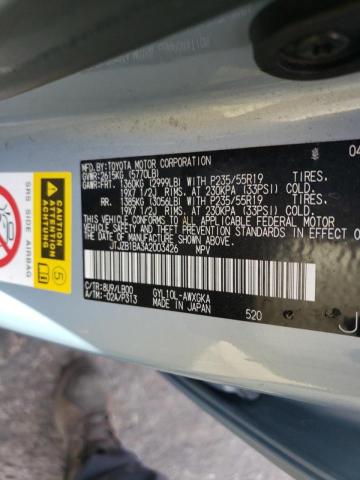 2010 LEXUS RX 450 JTJZB1BA3A2003426