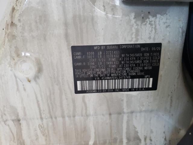 2020 SUBARU ASCENT TOU 4S4WMARD8L3473749
