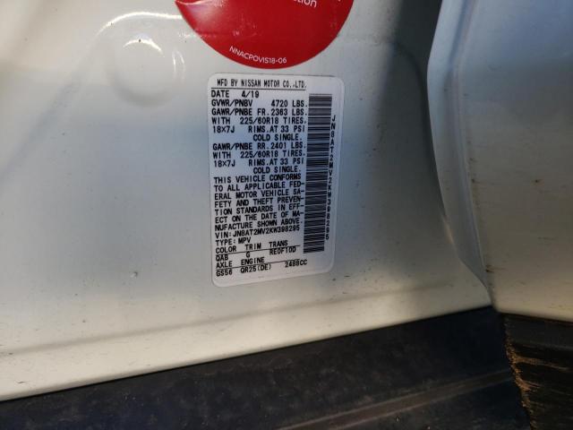 2019 NISSAN ROGUE S JN8AT2MV2KW398295