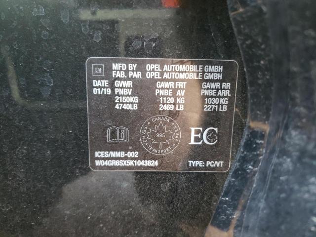 2019 BUICK REGAL ESSE W04GR6SX5K1043824