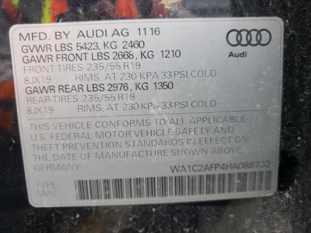 VIN WA1C2AFP4HA088732 2017 Audi Q5, Premium no.10