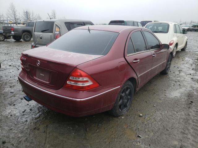 2002 MERCEDES-BENZ C 240 - Right Rear View