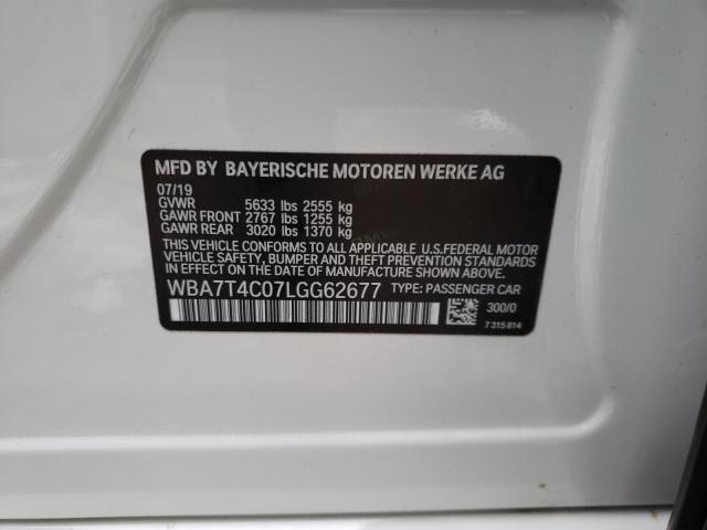 2020 BMW 740 XI WBA7T4C07LGG62677