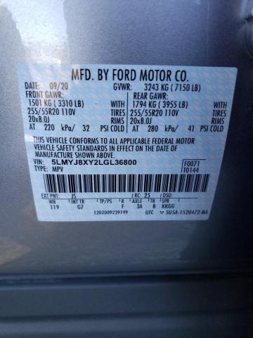 2020 LINCOLN AVIATOR GR 5LMYJ8XY2LGL36800