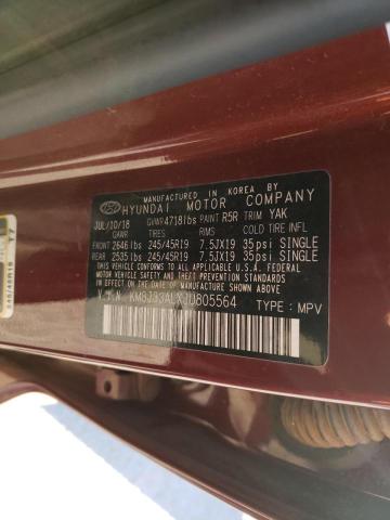 2018 HYUNDAI TUCSON SPO KM8J33ALXJU805564