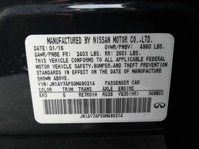 2016 INFINITI Q50 HYBRID JN1AV7AP0GM490214