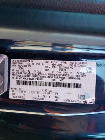 2016 LINCOLN MKC PREMIE 5LMCJ1C94GUJ24620
