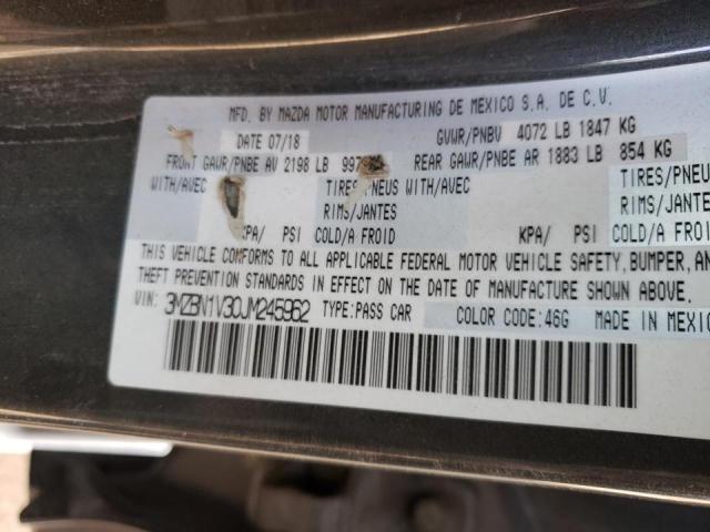 2018 MAZDA 3 TOURING 3MZBN1V30JM245962