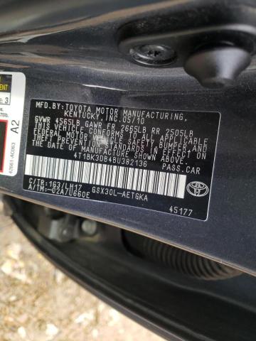 2011 TOYOTA AVALON BAS 4T1BK3DB4BU382136