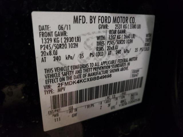 2011 FORD EDGE LIMIT 2FMDK4KCXBBB49698