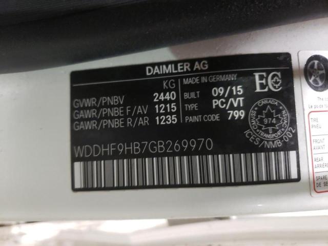 2016 MERCEDES-BENZ E 250 BLUE WDDHF9HB7GB269970