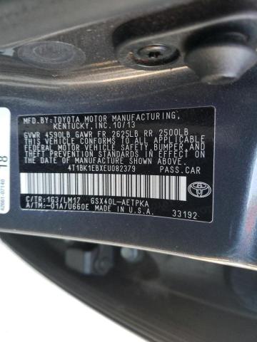 2014 TOYOTA AVALON BAS 4T1BK1EBXEU082379
