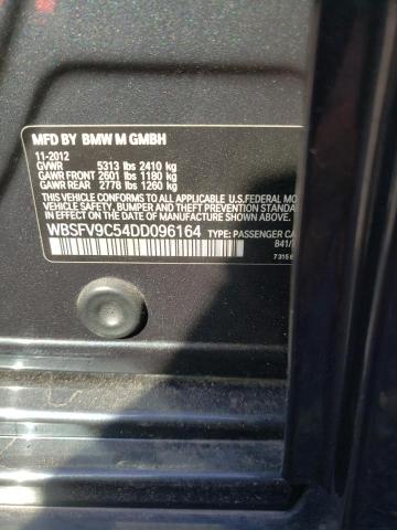 2013 BMW M5 WBSFV9C54DD096164