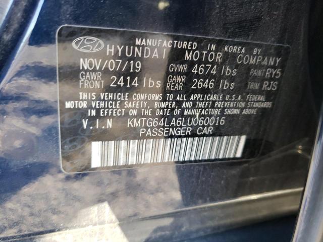 2020 GENESIS G70 KMTG64LA6LU060016