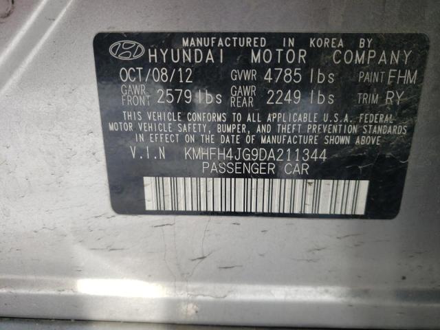 2013 HYUNDAI AZERA GLS KMHFH4JG9DA211344