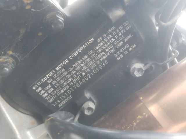 2006 SUZUKI GSX-R1000 JS1GT76A062101934