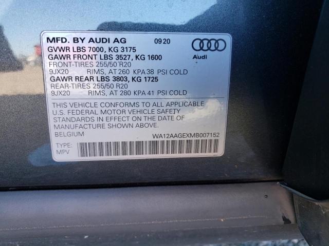 2021 AUDI E-TRON SPO WA12AAGEXMB007152