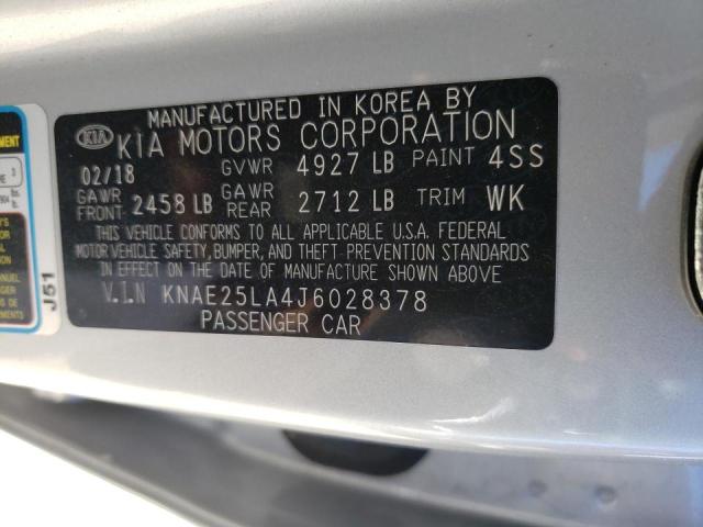 2018 KIA STINGER PR KNAE25LA4J6028378