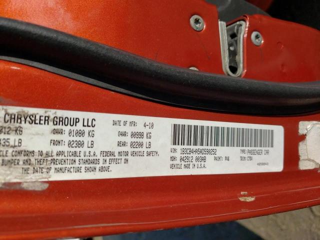 2010 DODGE CALIBER SX 1B3CB4HA5AD590252