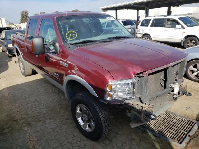 Salvage cars for sale from Copart Hayward, CA: 2005 Ford F250 Super
