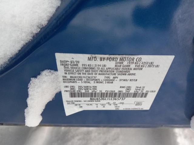 2020 FORD ECOSPORT S MAJ6S3GL1LC365737