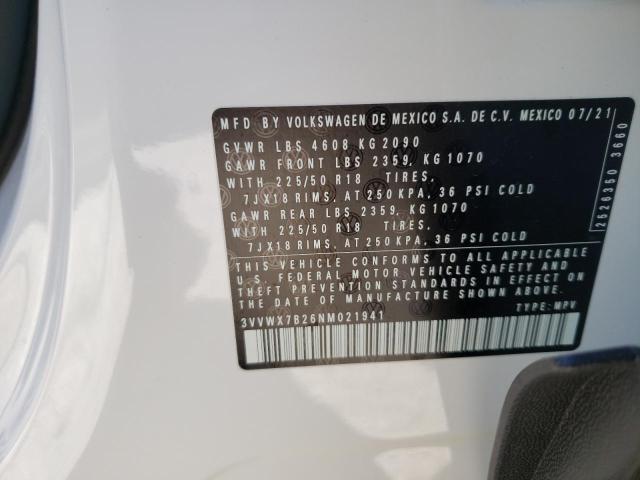 2022 VOLKSWAGEN TAOS SE 3VVWX7B26NM021941