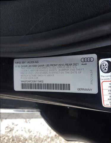 2016 AUDI S6 PREMIUM WAUF2AFC2GN119402